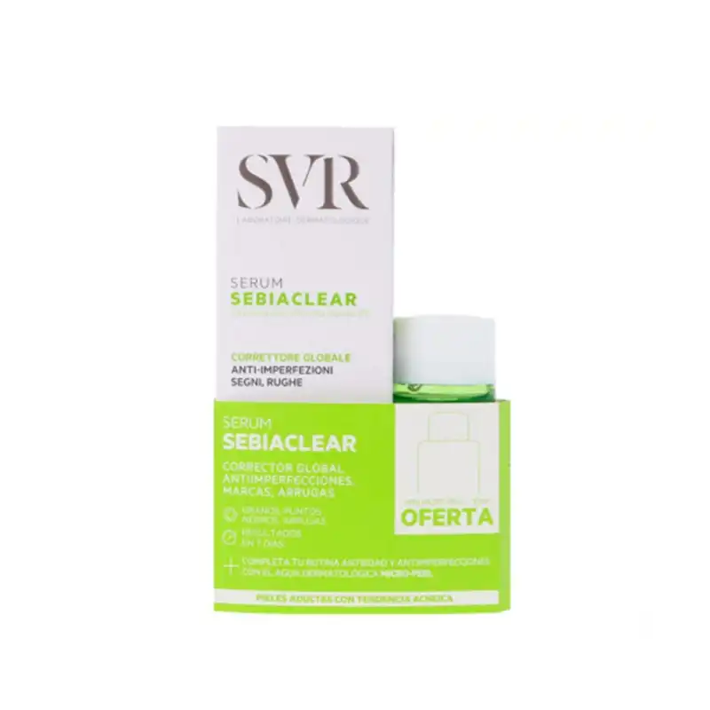 Set Sebiaclear Serum 30ml + Sebiaclear Micro-peel 30ml De Regalo - Svr - Comparador de precios