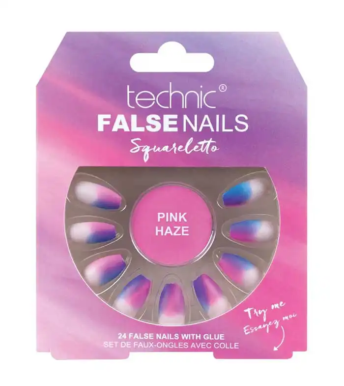 Technic Cosmetics - Uñas postizas False Nails Squareletto - Pink Haze - Technic Cosmetics - Comparador de precios