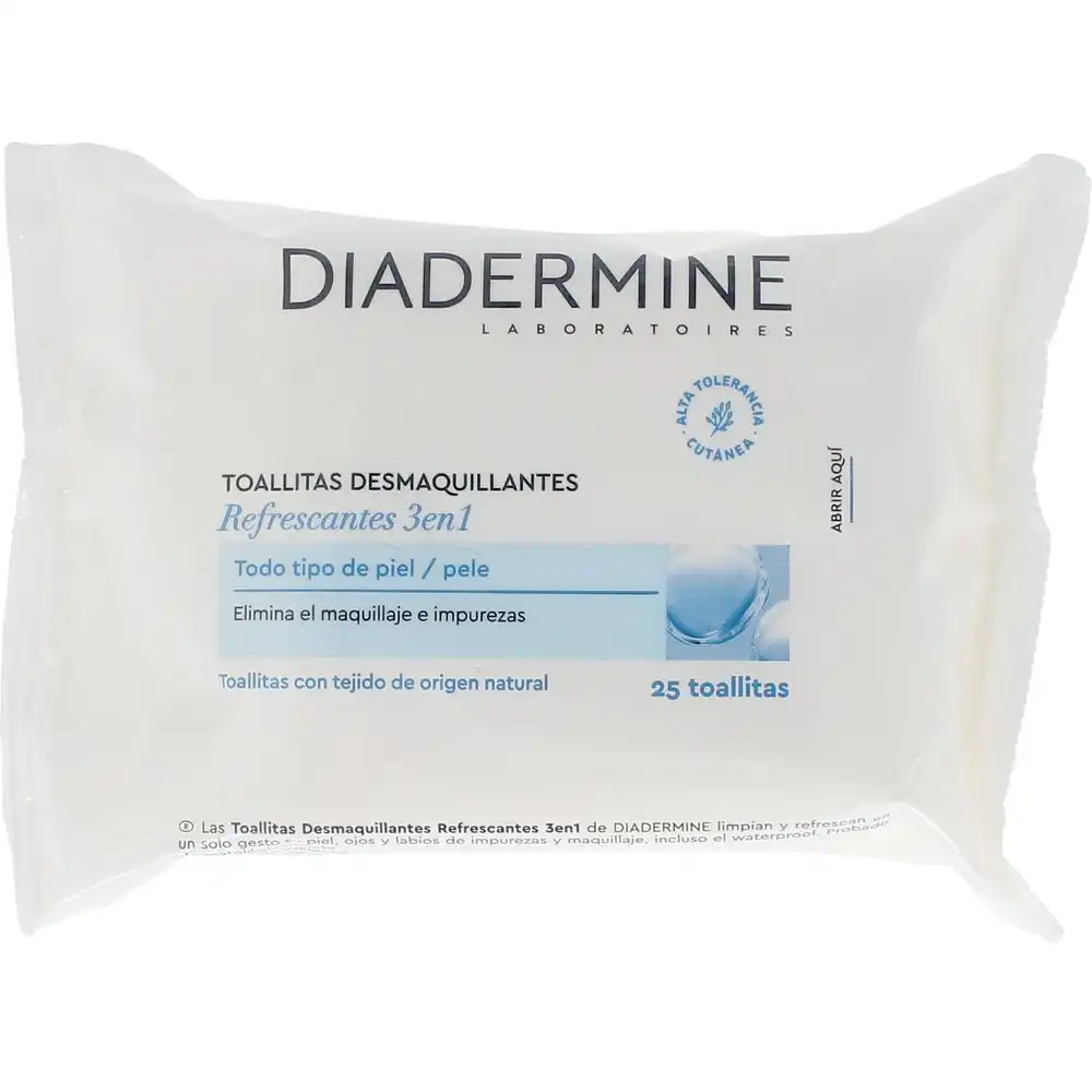 Toallitas Desmaquillantes refrescantes piel normal-mixta 25 u - Diadermine - Comparador de precios