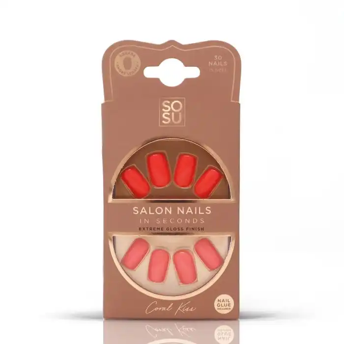 Uñas Postizas Coral Kiss - Sosu - Comparador de precios