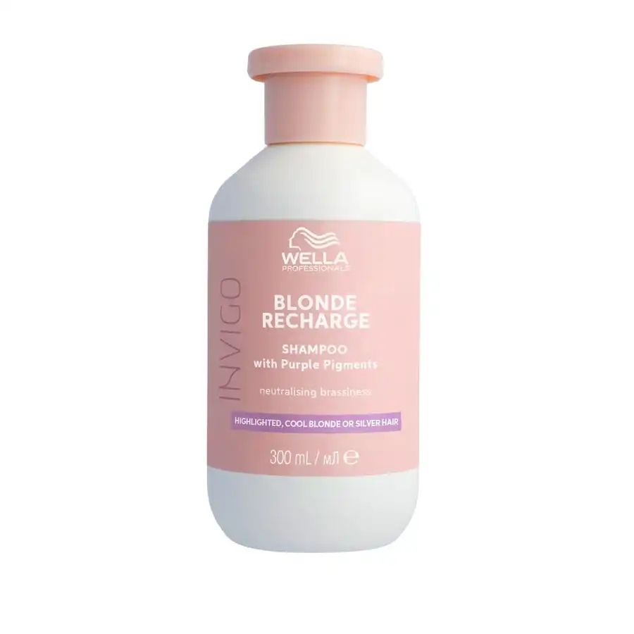 Wella Professionals - INVIGO Blonde Recharge with Purple Pigments - Highlighted, Cool Blonde or Silver Hair Champús 300 ml unisex - Wella Professionals - Comparador de precios
