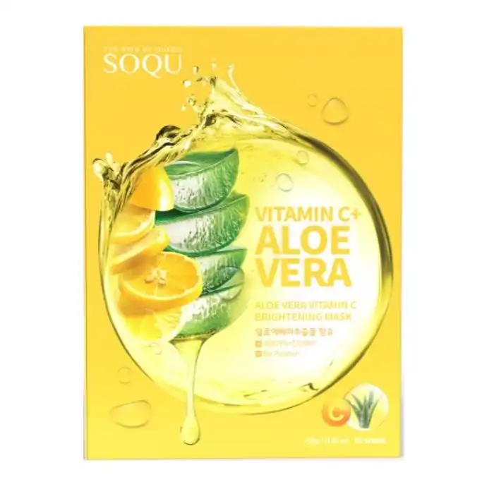 ¡50% DTO! Aloe Vera Vitamin C Brightening Mascarilla 23 gr - SOQU - Comparador de precios