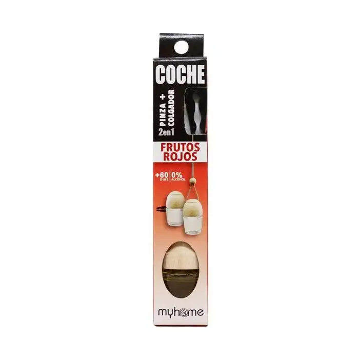 Ambientador Coche con Pinza Frutos Rojos 7 ml - MYHOME - Comparador de precios