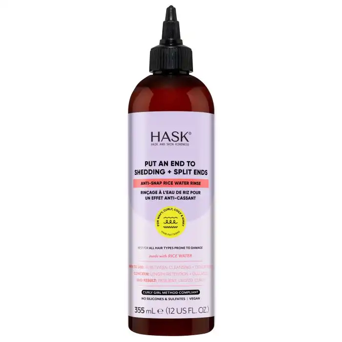 Anti-Snap Rice Water Rinse Solución Anti-Caída con Agua de Arroz 355 ml - Hask - Comparador de precios