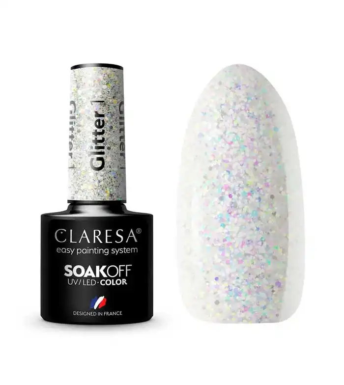 Claresa - Esmalte semipermanente Soak off - 01: Glitter - Claresa - Comparador de precios