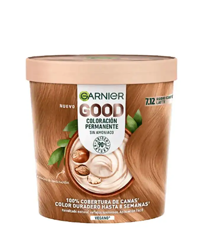 Garnier - Coloración permanente sin amoniaco Good - 7.12: Rubio Café Latte - Garnier - Comparador de precios