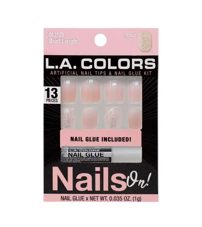 L.A Colors - Uñas postizas Nails On! - Toast - L.A Colors - Comparador de precios