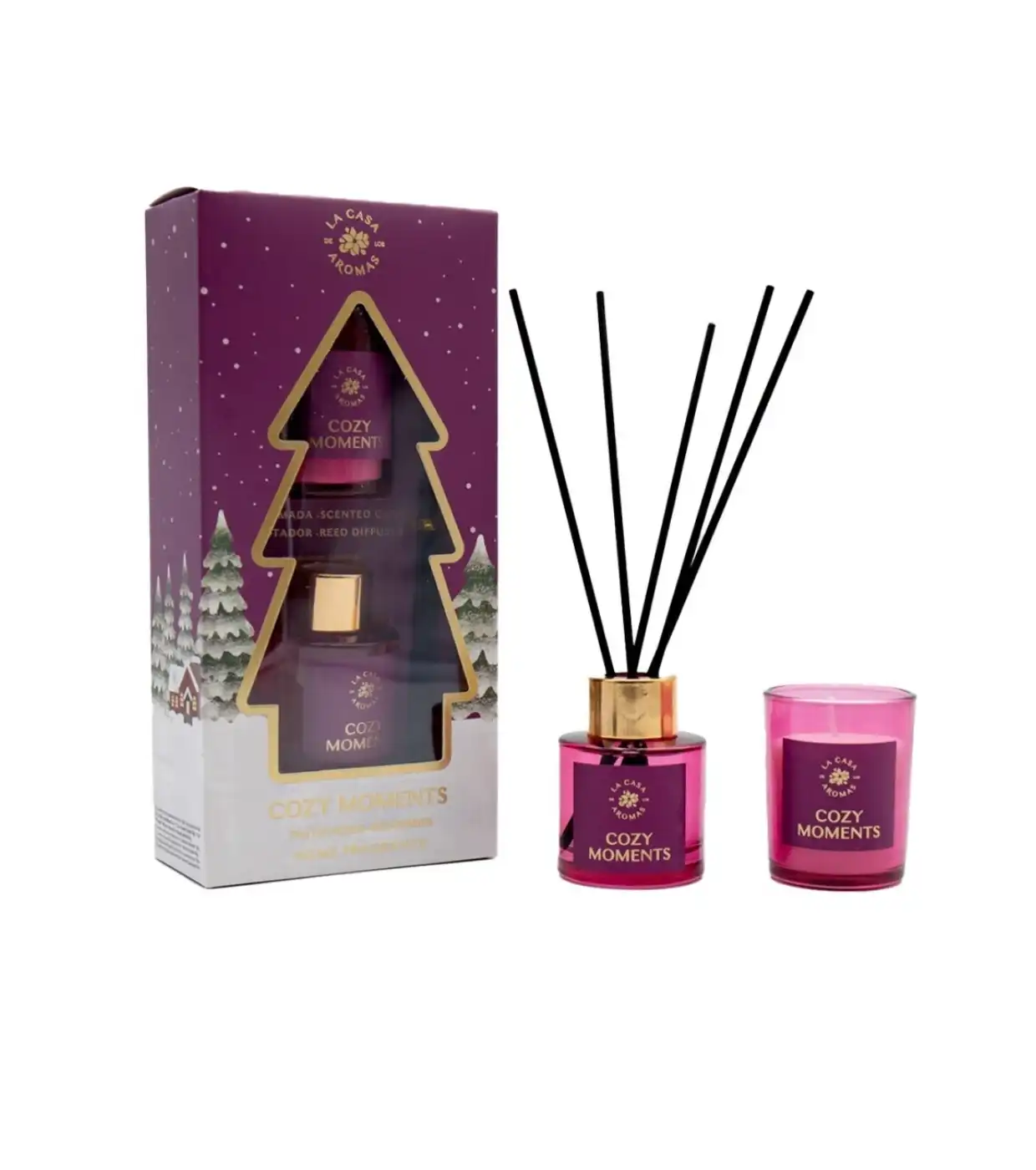 La Casa de los Aromas - *Navidad* - Set mikado + vela - Cozy Moments - La Casa de los Aromas - Comparador de precios