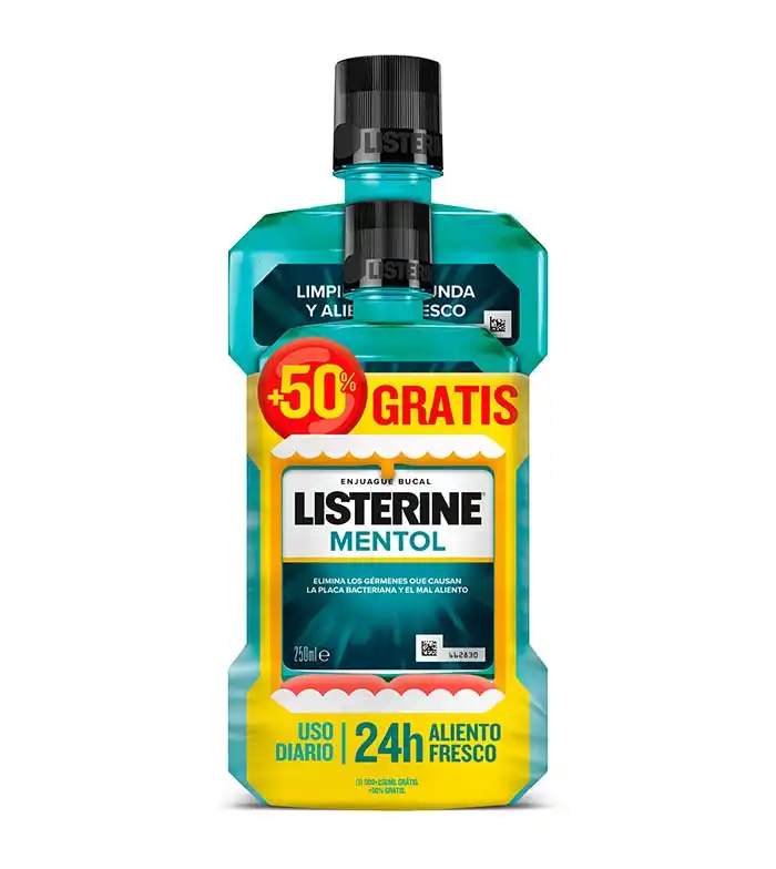 Listerine - Enjuague bucal Mentol 500ml + 250ml - Listerine - Comparador de precios