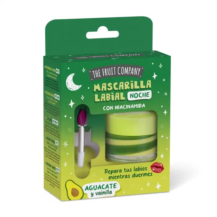 Mascarilla Labial de Noche Aguacate y Vainilla con Niacinamida 12 ml - The Fruit Company - Comparador de precios