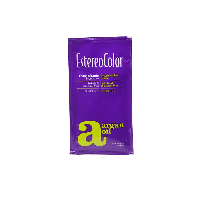 Mascarilla Shock Alisante Intensivo Argán 50 ml - EstereoColor - Comparador de precios