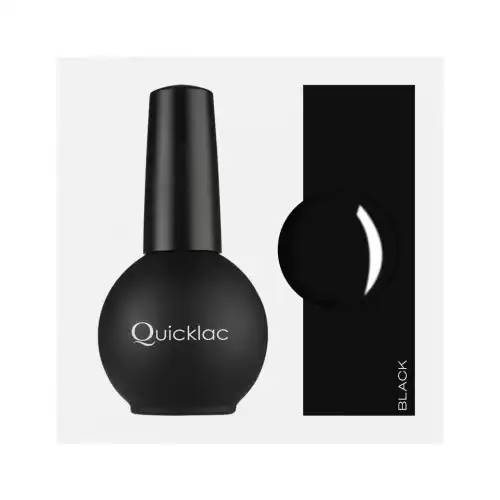 Mia Make Up - Quicklac Semipermanente Lacas de uñas 15 ml BLACK - Mia Make Up - Comparador de precios