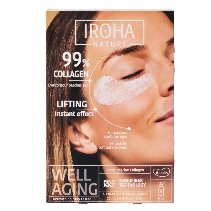 Parches Contornos de Ojos 99% Colágeno - Iroha Nature - Comparador de precios