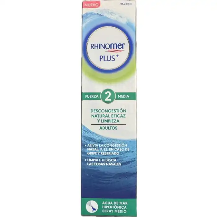 Plus+ 2 Fuerza Media limpieza nasal adultos 125 ml - Rhinomer - Comparador de precios