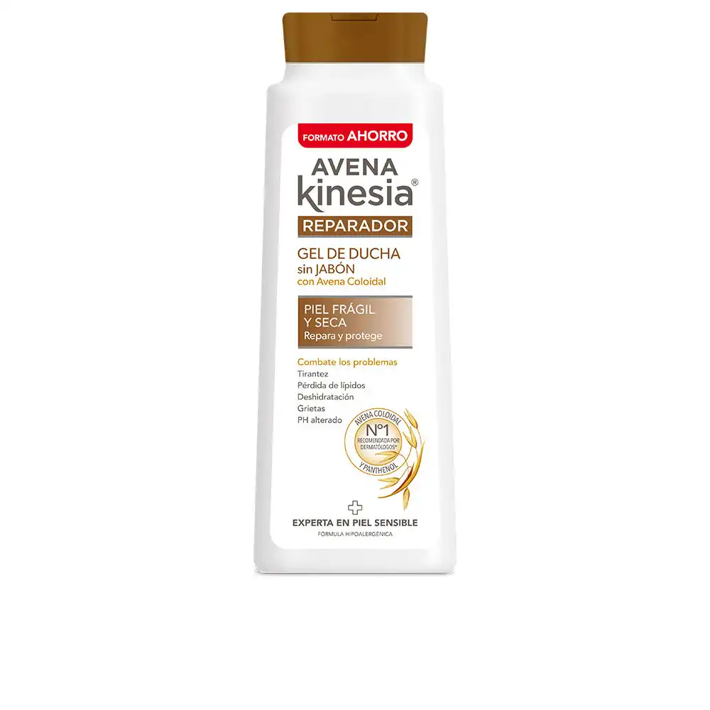 Reparador gel ducha sin jabón 750 ml - Avena Kinesia - Comparador de precios