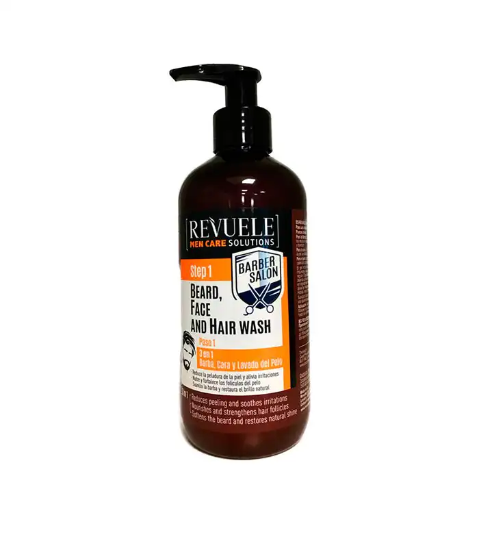 Revuele - Gel Limpiador 3 en 1 Barba, Cara y Cabello Barber Salon - Revuele - Comparador de precios