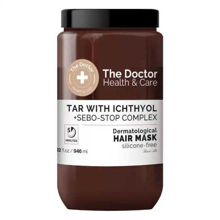 Mascarilla Capilar Dermatológica Tar + Ichthyol Sebo-Stop Complex 946 ml - The Doctor - Comparador de precios