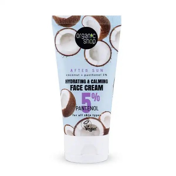 After Sun Face Cream 5% Pantenol - Organic Shop - Comparador de precios