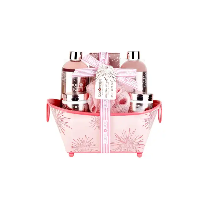 Bon Matin Set de Baño Bañera de Metal Rosa 200 ml - LORENAY - Comparador de precios