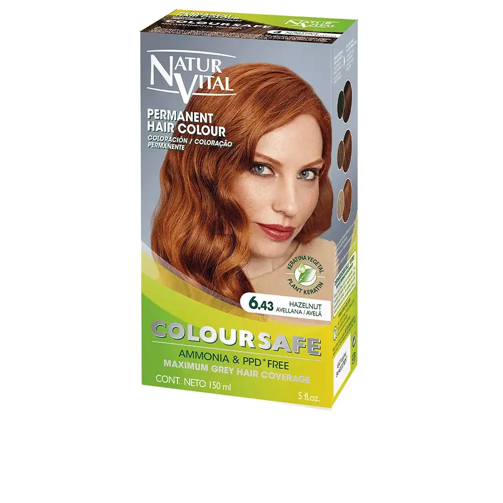 Coloursafe tinte permanente #6.43-avellana - Naturvital - Comparador de precios