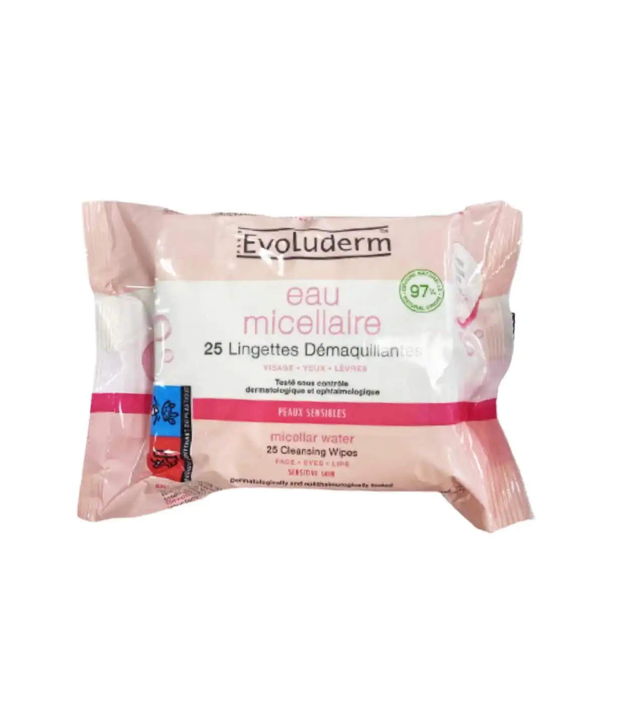 Evoluderm - Toallitas desmaquillantes con agua micelar 25uds - Pieles sensibles - Evoluderm - Comparador de precios