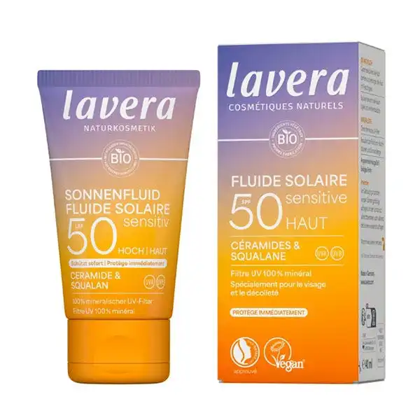Fluido Solar Facial SPF50 - lavera - Comparador de precios