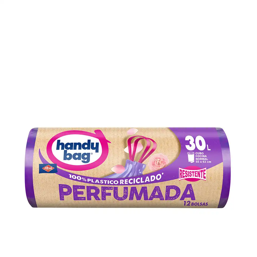 Handy Bag Perfumada bolsa basura resistente 30 litros 12 u - Albal - Comparador de precios