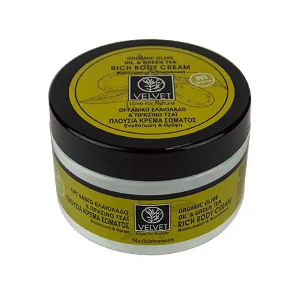 Organic Olive Oil & Green Tea Rich Body Cream - Velvet - Comparador de precios
