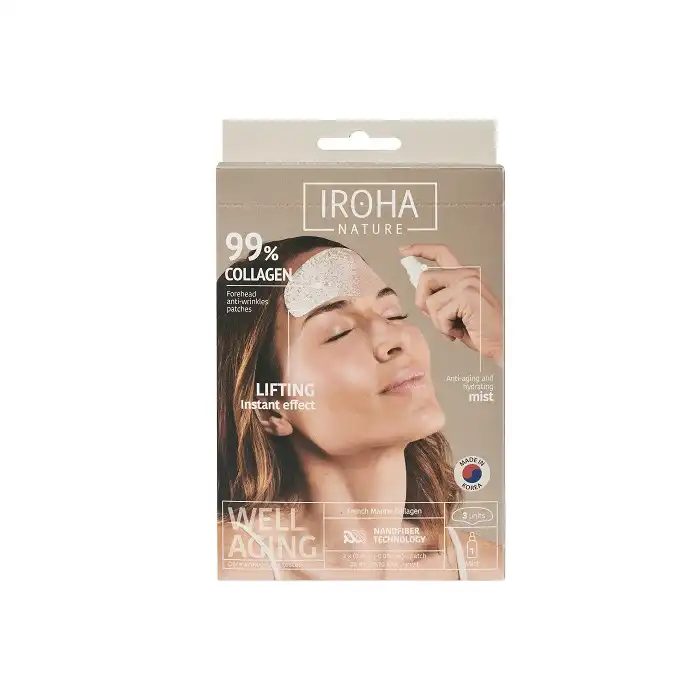 Parches Frente 99% Colágeno + Bruma - Iroha Nature - Comparador de precios