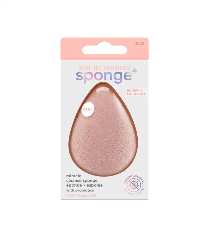 Real Techniques - *Sponge +* - Esponja limpiadora Miracle Cleanse - Real Techniques - Comparador de precios