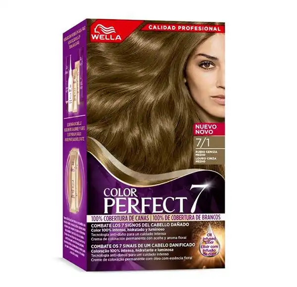 Tinte Color Perfect 7/1 Rubio Ceniza Medio - COLOR PERFECT 7 - Comparador de precios