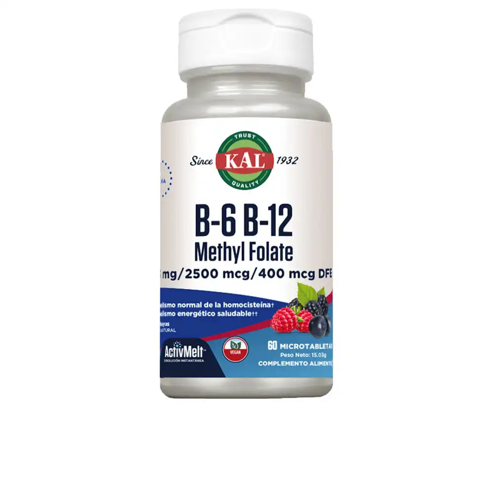 B-6 B-12 Methyl Folate comprimidos 60 u - Kal - Comparador de precios