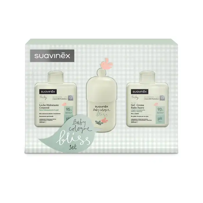 Baby Cologne Bliss Set Colonia + Leche + Gel-Crema 300 ml - Suavinex - Comparador de precios