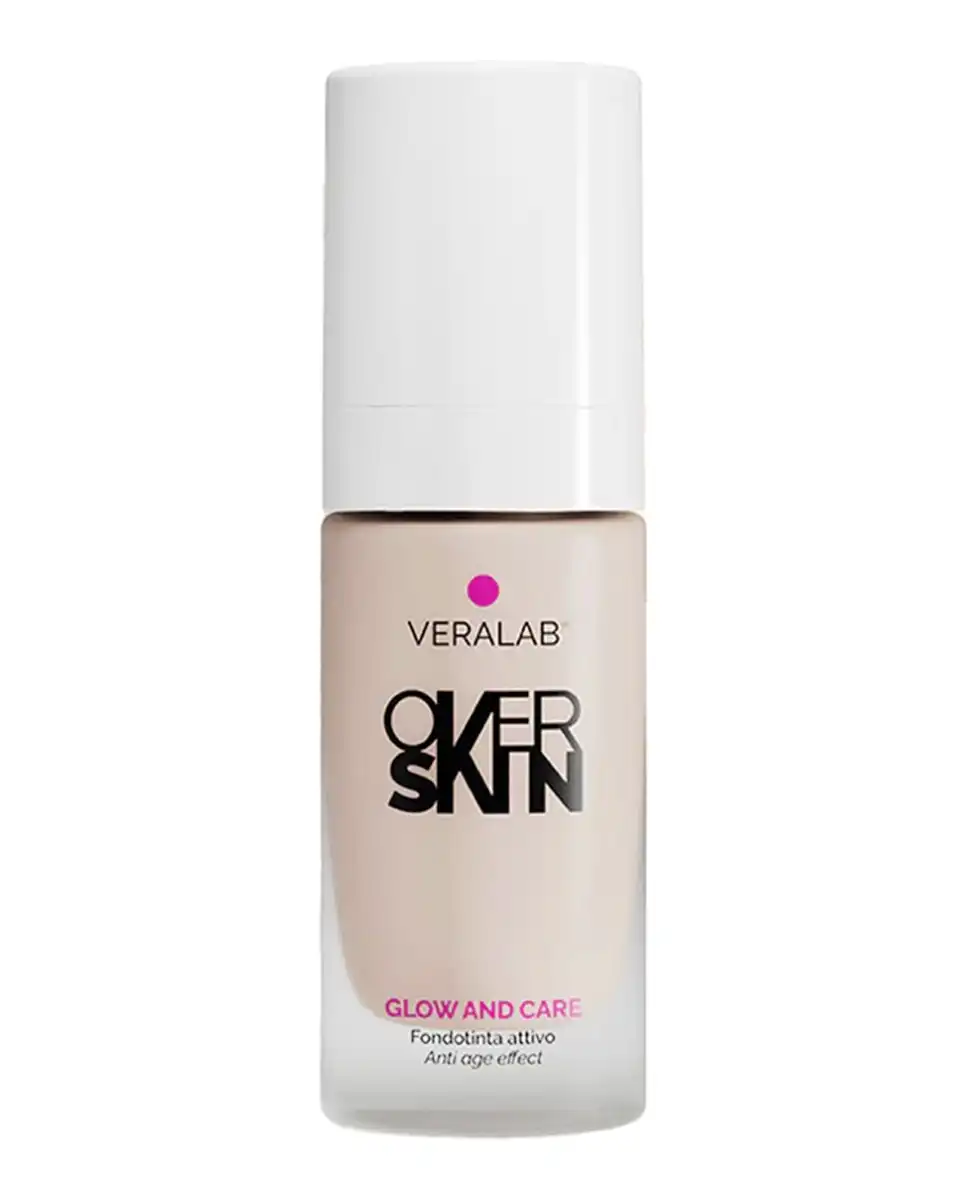 Base de Maquillaje Glow And Care 30 ml Overskin 01 PORCELAIN - Veralab - Comparador de precios