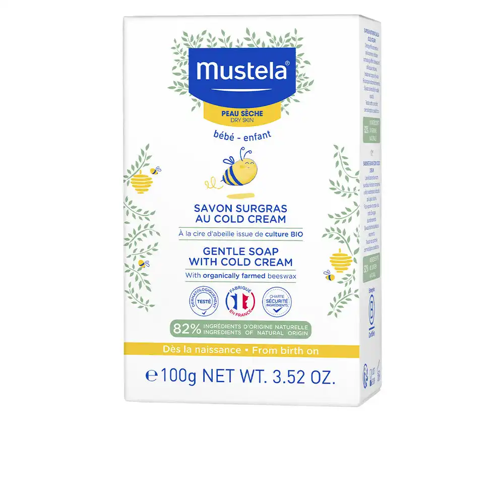 BEBÉ-NIÑO jabón sobregraso al Cold Cream nutriprotector 100 gr - Mustela - Comparador de precios