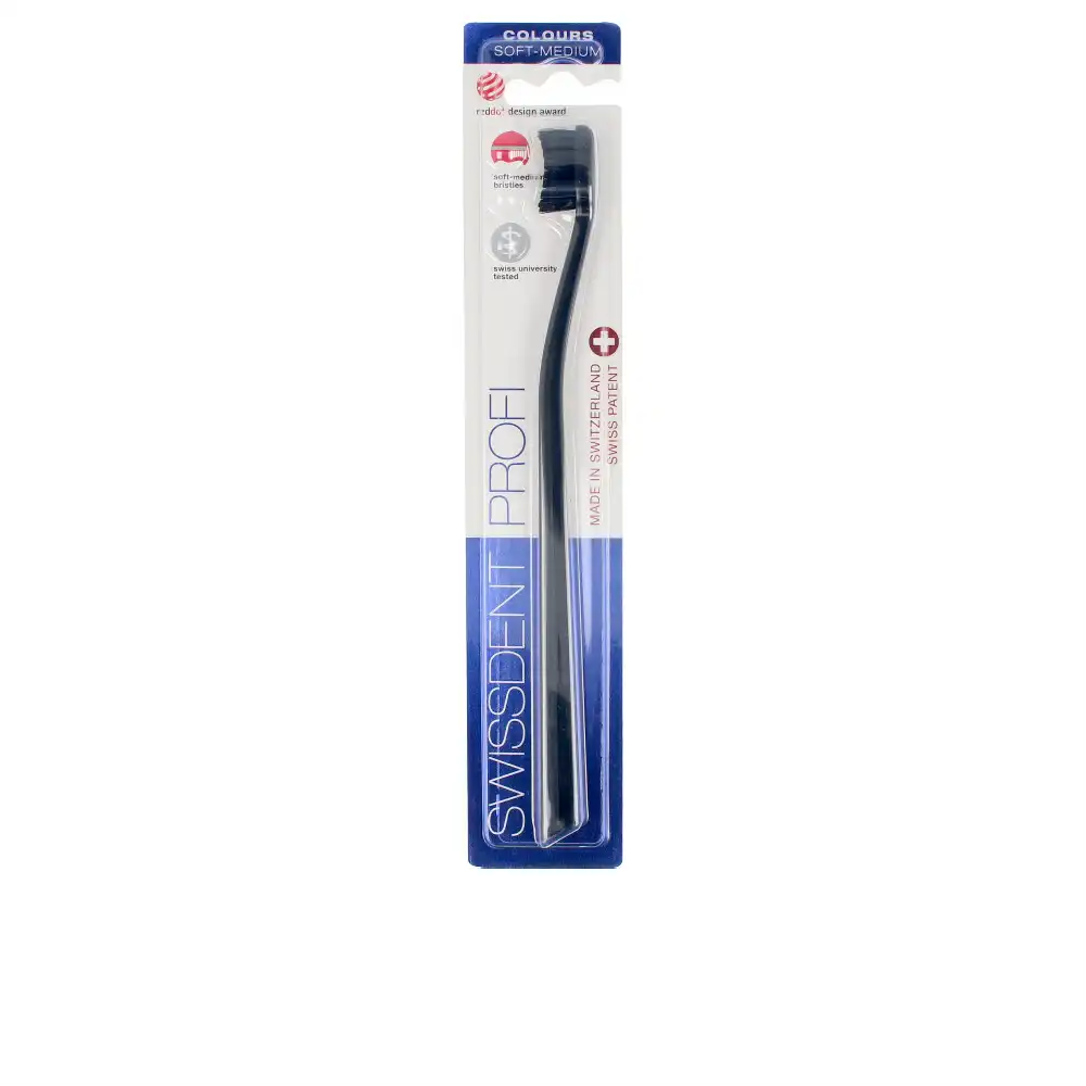 Colours Classic toothbrush #black&red 1 u - Swissdent - Comparador de precios