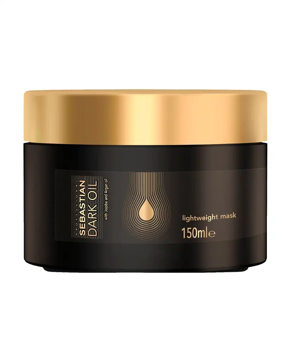 Dark Oil Mask - 150 ml - Sebastian Professional - Mascarilla ligera que proporciona brillo y tacto sedoso al cabello. - Sebastian Professional - Comparador de precios