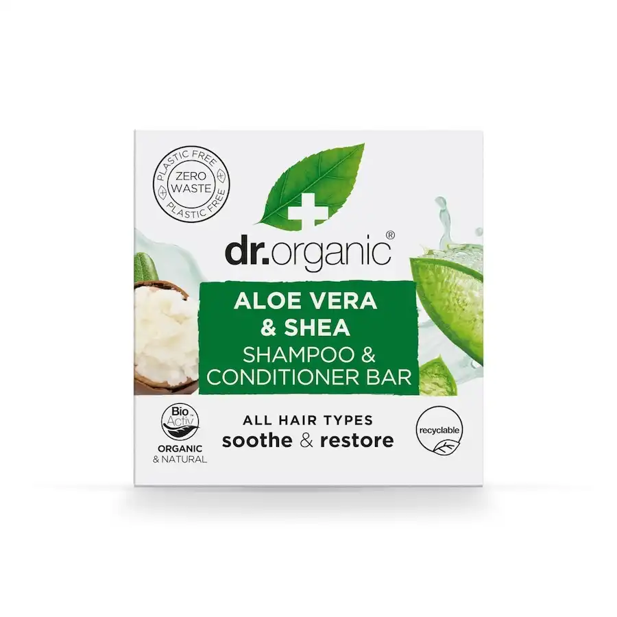Dr. Organic - Aloe Vera & Shea Shampoo & Conditioner Bar Champús 75 g unisex - Dr. Organic - Comparador de precios