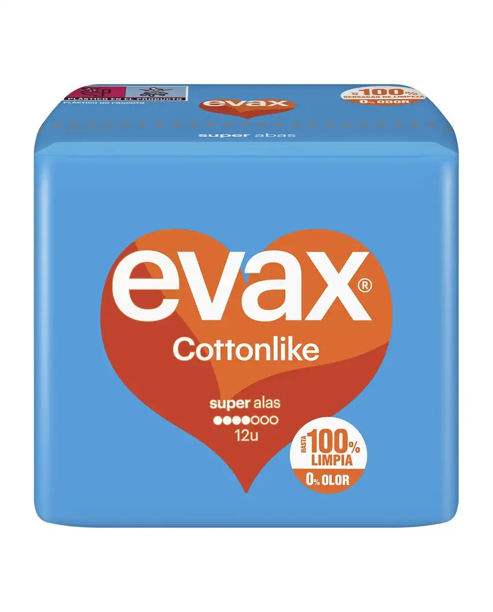 EVAX - 10 Compresas Con Alas Super Plus Cottonlike - EVAX - Comparador de precios