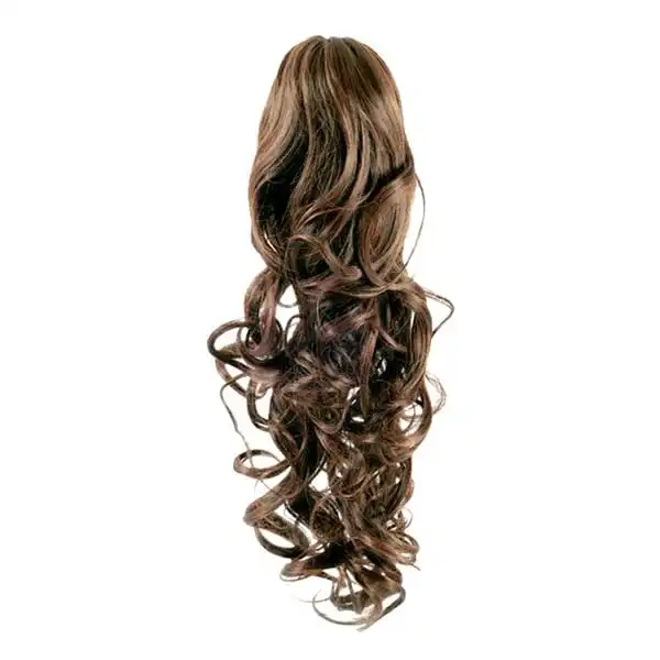 Fashiongirl - Extensiones De Cabello Con Cola De Caballo Con Clip #6 Marrón Claro - Rizado Extensiones de cabello 1 pieces unisex - Fashiongirl - Comparador de precios