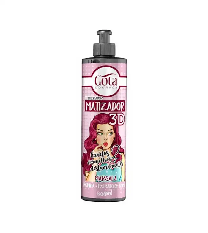 Gota Dourada - Acondicionador matizador 3D - Cabello rojizo - Gota Dourada - Comparador de precios