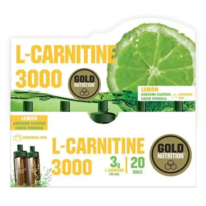 L-Caritine 3000mg Viales Limón - GoldNutrition - Comparador de precios