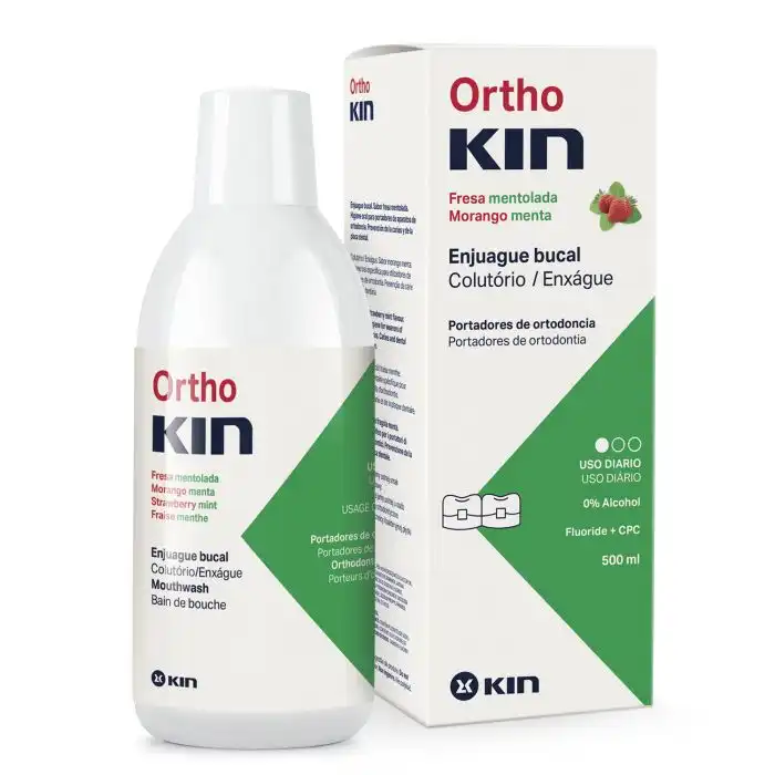 Orthokin Fresa Mentolada Enjuague Bucal 500 ml - Kin - Comparador de precios