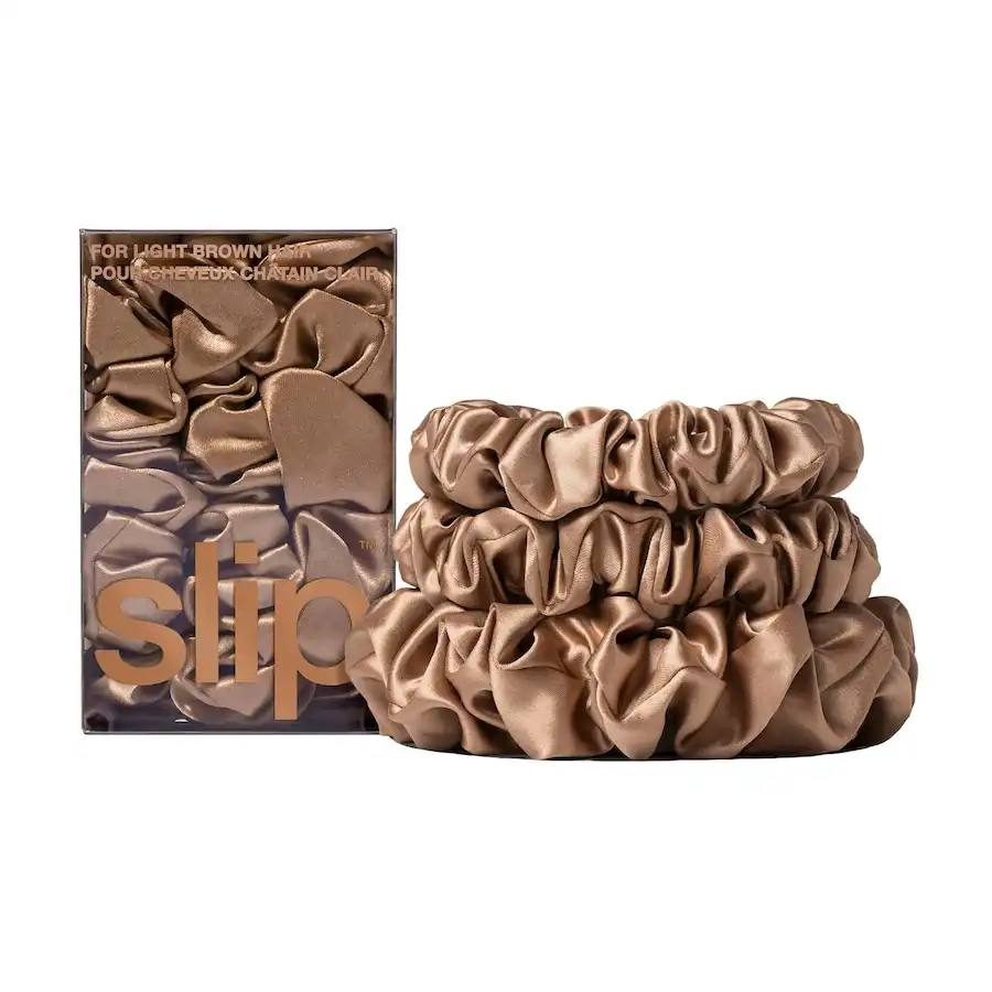 Slip - coleteros surtidos de seda pura vuelta a lo básico slip - cobrizo Gomas para cabello 1 pieces Marrón claro unisex - SLIP - Comparador de precios
