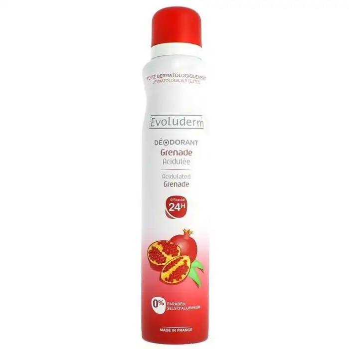 Spray Desodorante 24h Granada Acidulada 200 ml - Evoluderm - Comparador de precios