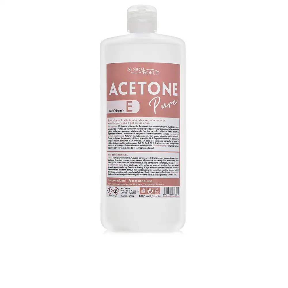 Acetone Pure quitaesmalte uñas acrílicas 1000 ml - Sesiom World - Comparador de precios