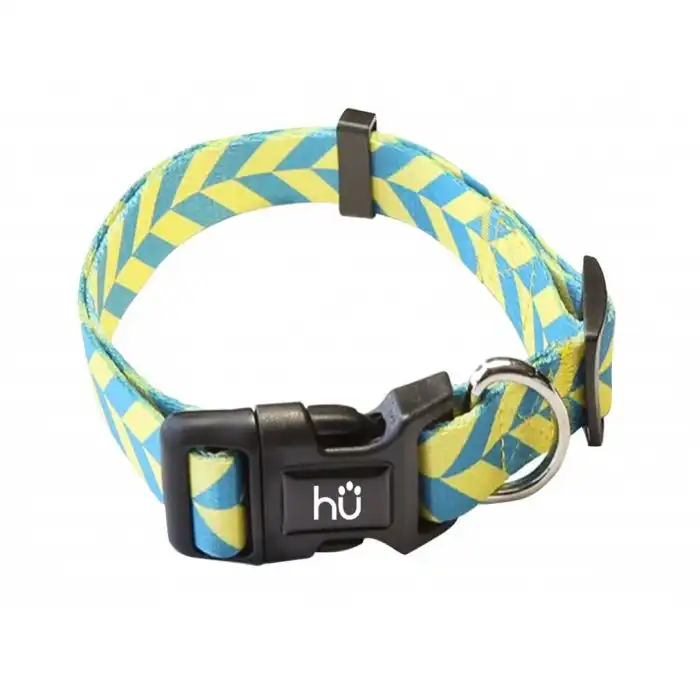 Collar Stripes Amarillo y Azul - Hu - Comparador de precios