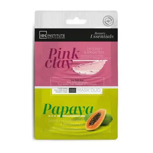 IDC INSTITUTE Beauty Essentials Pink Clay & Papaya 1 und Mascarilla Facial Duo - IDC INSTITUTE - Comparador de precios