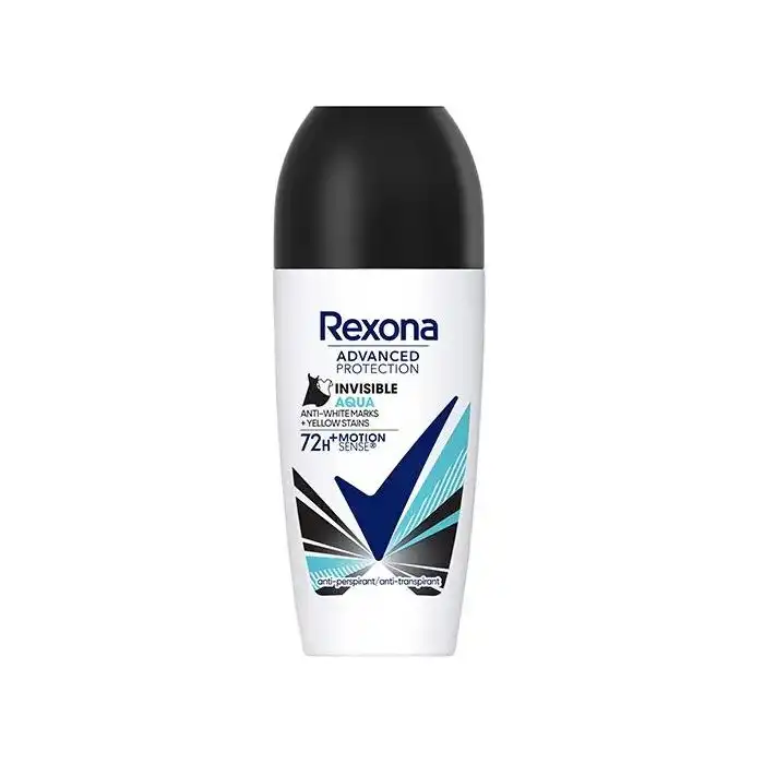 Invisible Aqua Desodorante antitranspirante en roll-on 50 ml - Rexona - Comparador de precios