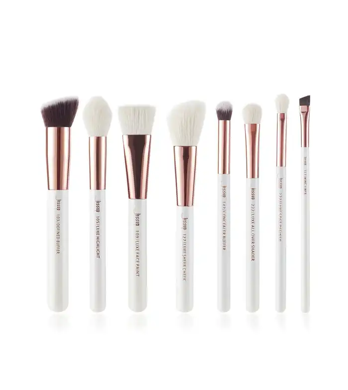 Jessup Beauty - Set de brochas 8 piezas - T219: White/Rose Gold - Jessup Beauty - Comparador de precios